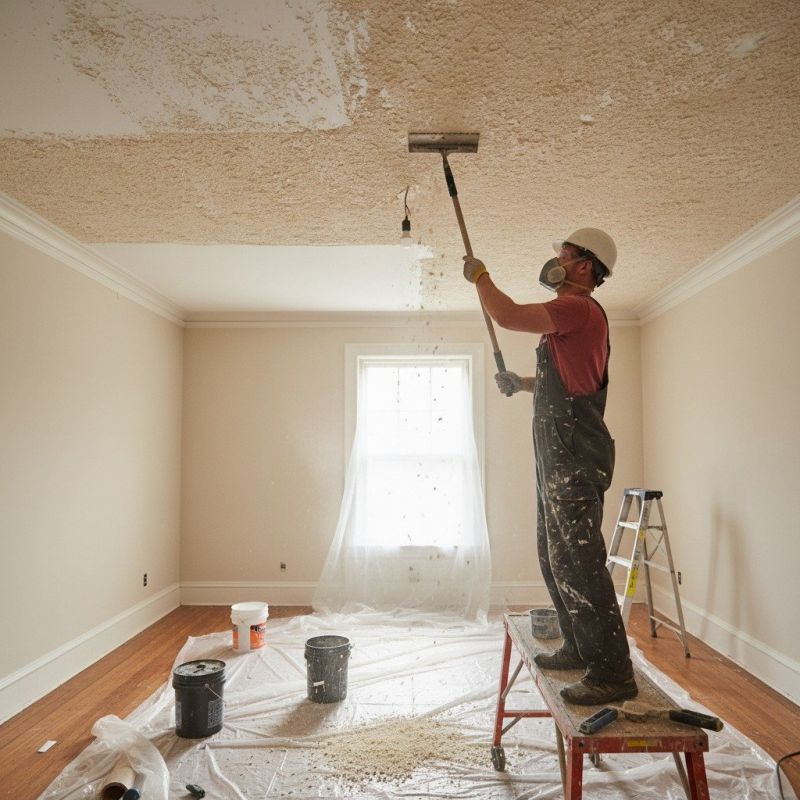 Knockdown Ceiling Removal in Longmont, CO