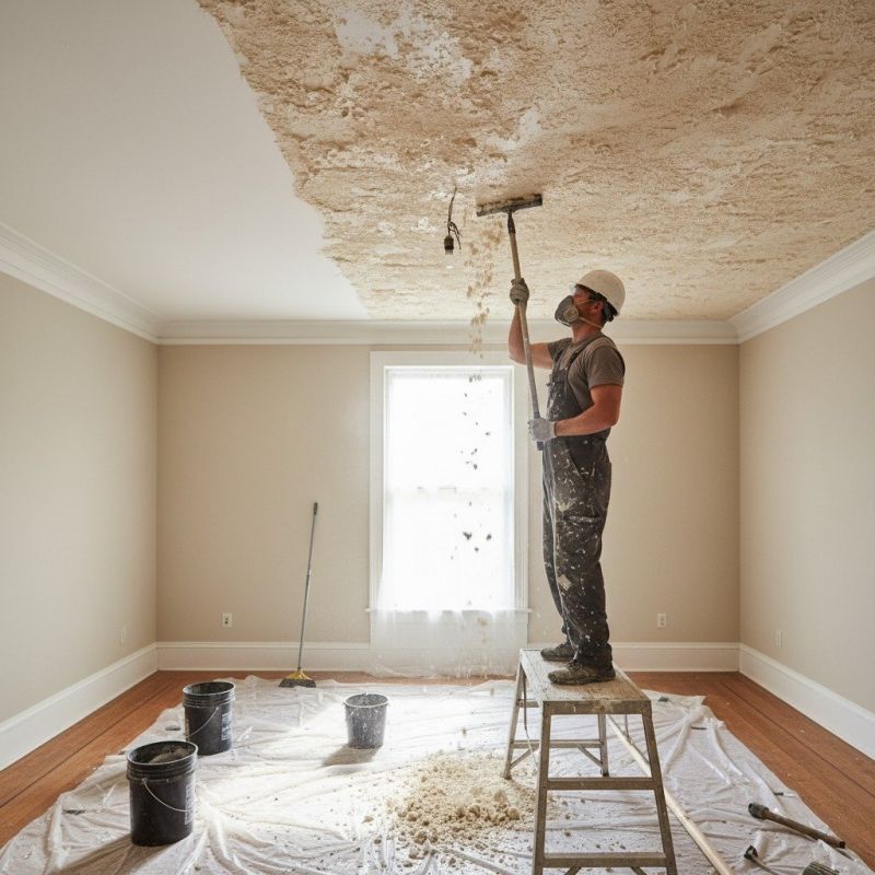 Stipple Ceiling Removal in Alpharetta, GA