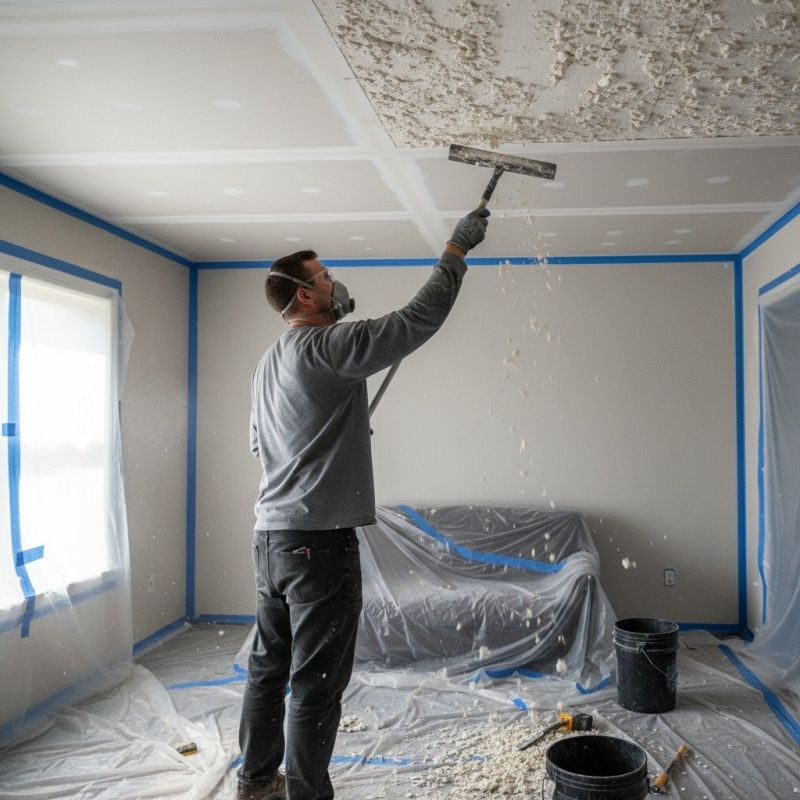 Knockdown Ceiling Removal in Gilbert, AZ