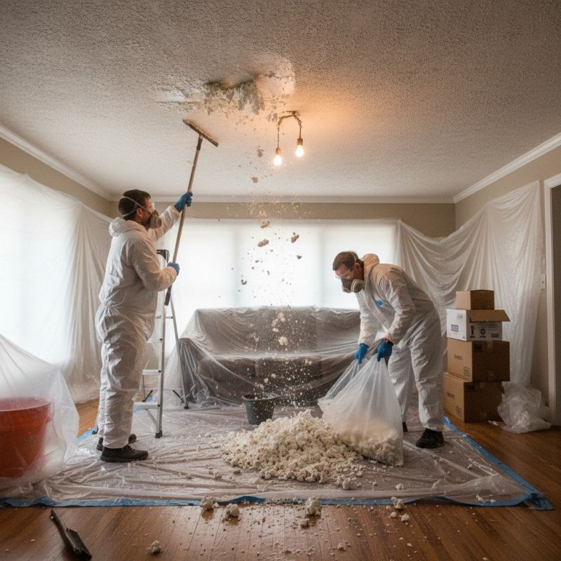 Knockdown Ceiling Removal in Georgetown, TX