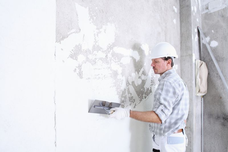 Skilled Plasterer at Work